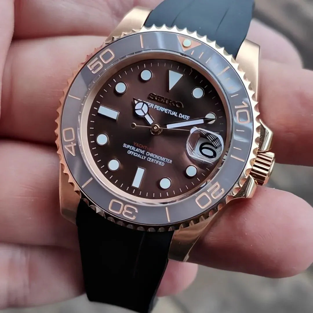 SEIKOMARINE ROSE GOLD - BLACK