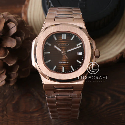 NAUTIKO ROSE GOLD BROWN