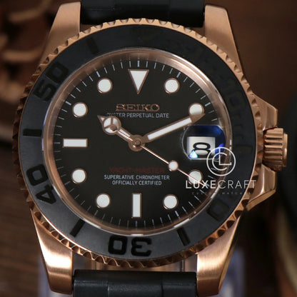 SEIKOMARINE ROSE GOLD - BLACK