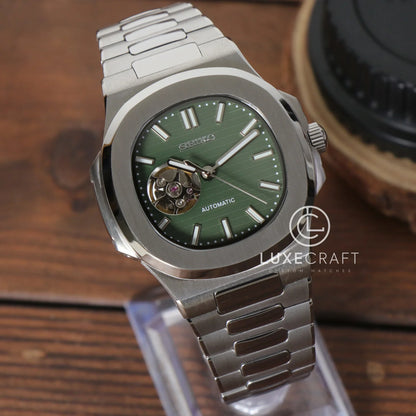 NAUTIKO OLIVE GREEN OPEN MOVEMENT